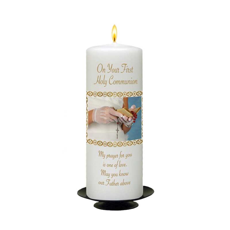 1st Holy Communion Candle - Lena’s Sewing