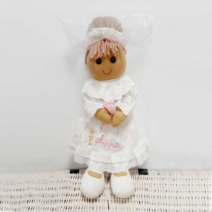 Communion Rag Doll - 40cm White Cotton - Image 2