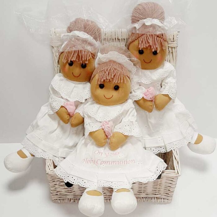 Communion Rag Doll - 40cm White Cotton