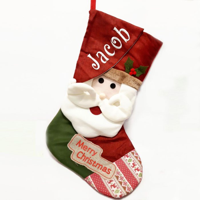 Giant Santa Stocking - Personalised Name, 89cm