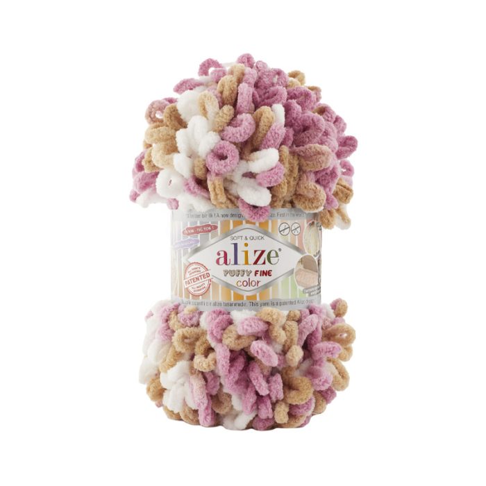 Alize Puffy Fine Colour Finger Knitting Yarn – Needle-Free
